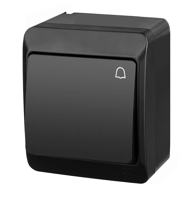 BUTTON ELECTRO HERMES BLACK 0337-09