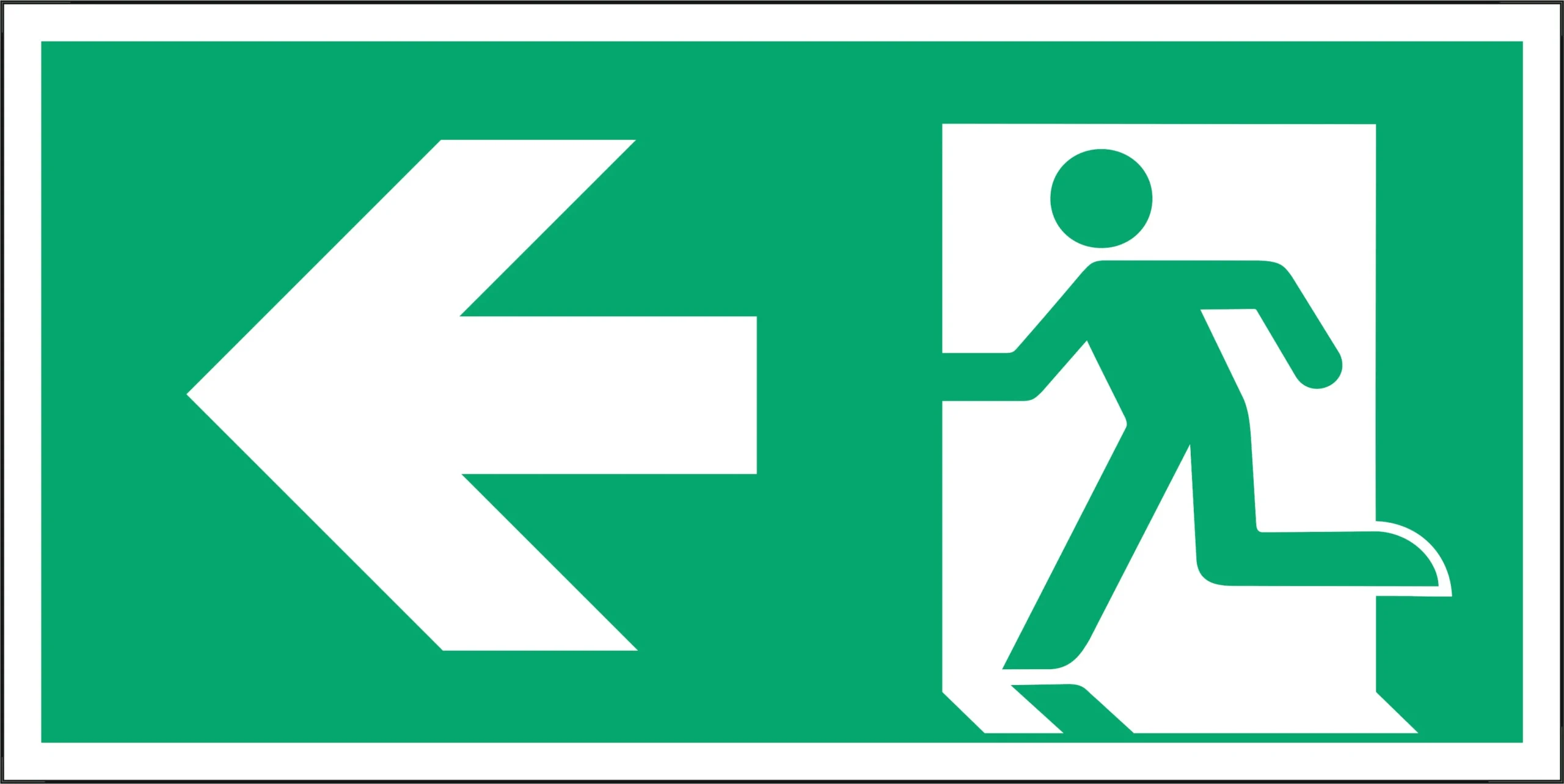 LABEL LEFT ARROW 20X10 LUTK20