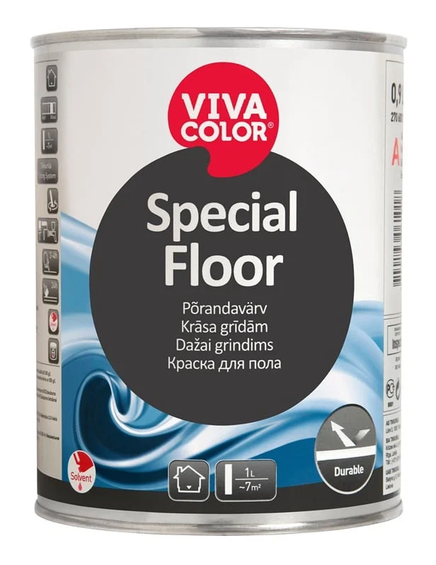 КРАСКА ДЛЯ ПОЛОВ SPECIAL FLOOR A 0,9L
