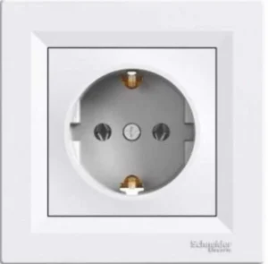 SCHNEIDER ASFORA SOCKET B/A Z/K WHITE