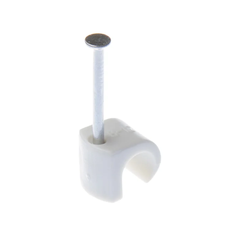 CLIPS CABLE NC8-12 WHITE 100PCS