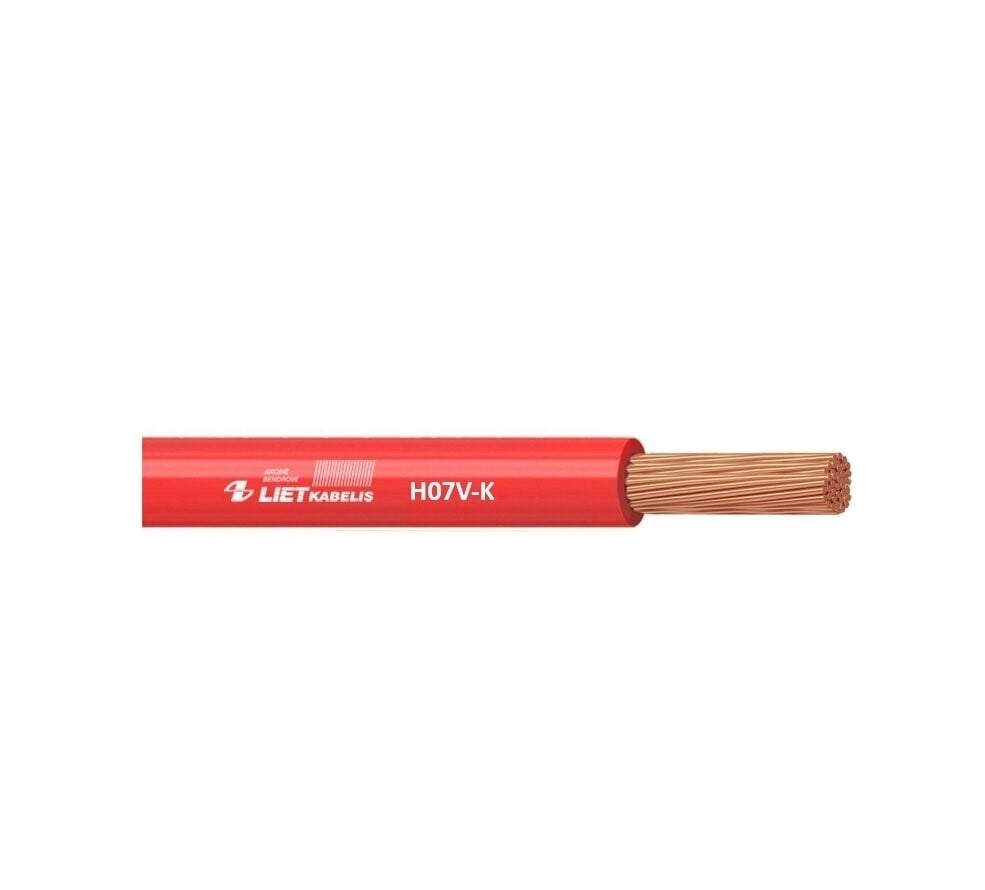 CONDUCTOR H07V-K 6.0 RED (100)