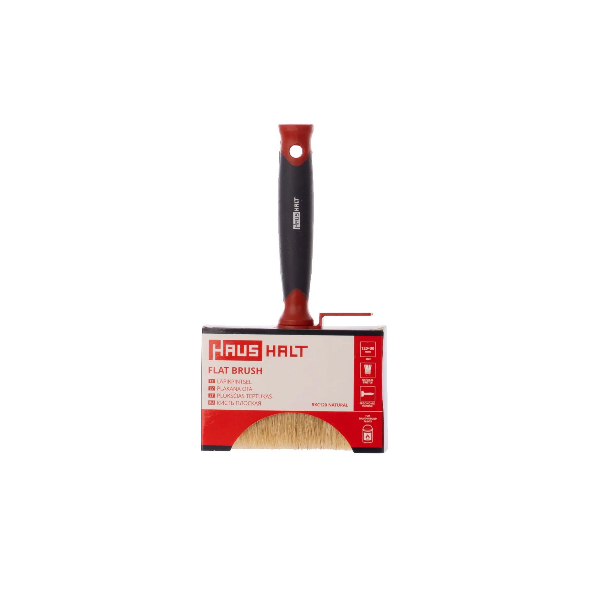 BRUSH HAUSHALT WIDE NATURAL BRISTLE 120X30MM
