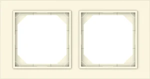 WALL FRAME 2 PLACES IVORY R02 QR1000