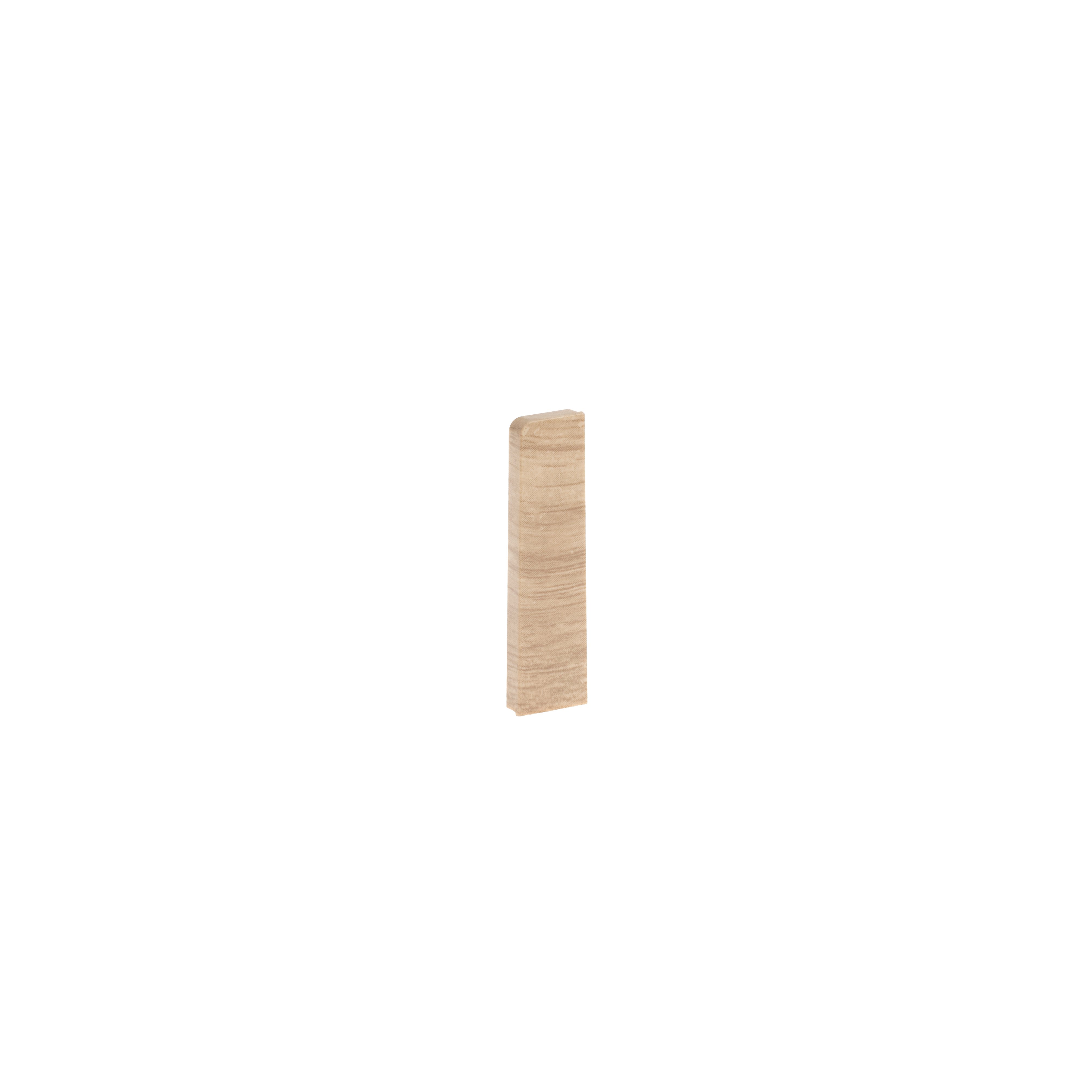 PVC SKIRTING BOARD END CAP 435 GRAY 2PCS