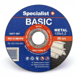 BASIC METAL CUTTING DISCS 125X1.2X22