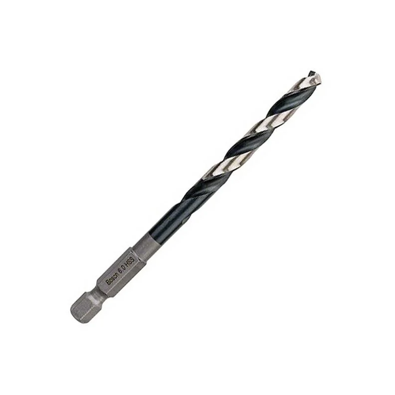 METAL DRILL 1/4 6-HEX SHANK 6X98MM