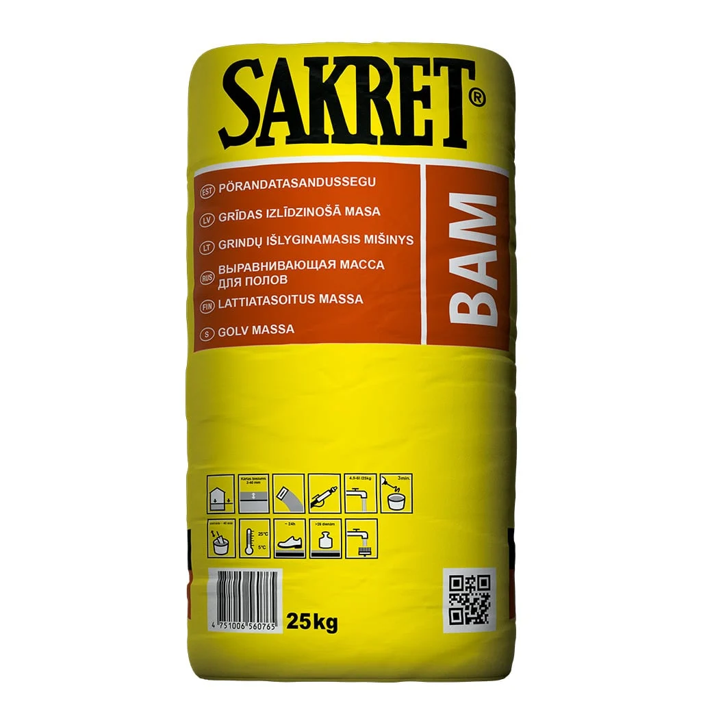 FLOOR LEVELING COMPOUND BAM 3-40MM 25KG