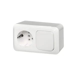 ROSETTE + SWITCH LIREGUS WHITE