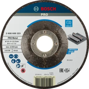 DISCS FOR GRINDING METAL 125X22X6 CONVEX