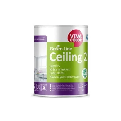 КРАСКА GREEN LINE CEILING 2 A 0,9L
