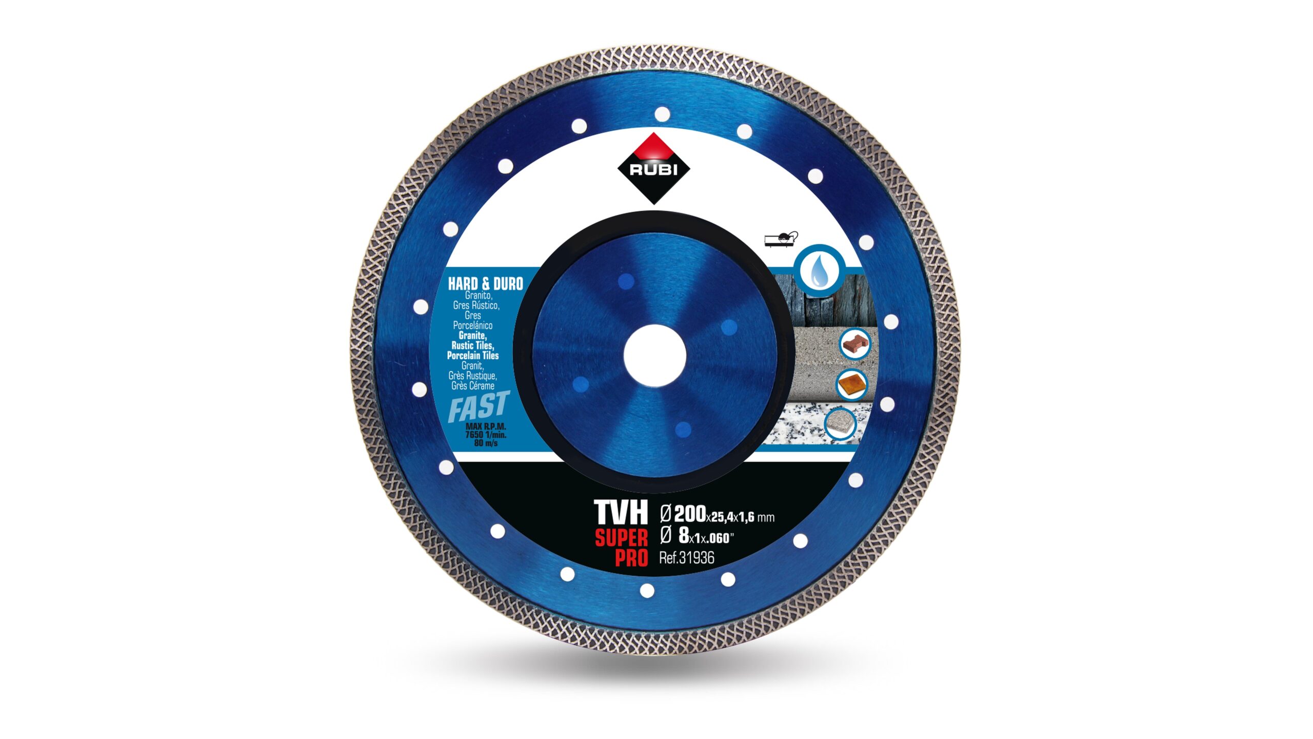 DIMANTA RIPA SUPERPRO 2O0/25,4MM TVH WET
