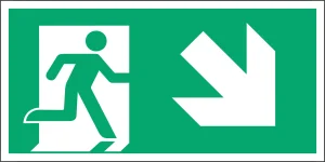 STICKER DIRECTION DOWN TO THE RIGHT 20X10