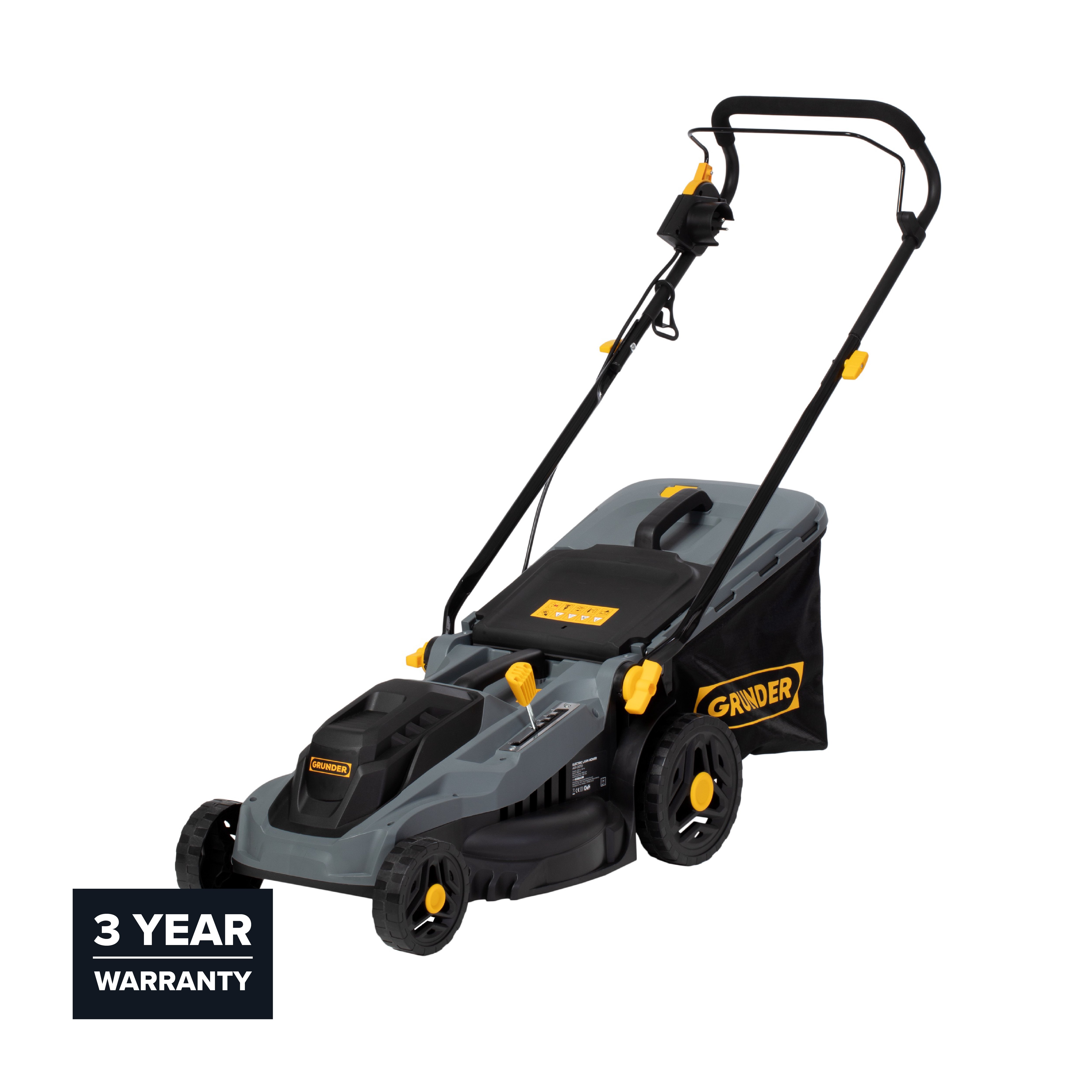 GRASS LAWN MOWER ELECTRIC 38CM 1600W GRUNDER