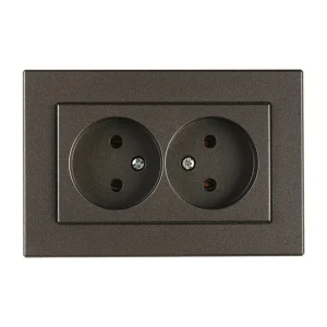 VILMA XP500 1+1 ANTHRACITE SOCKET