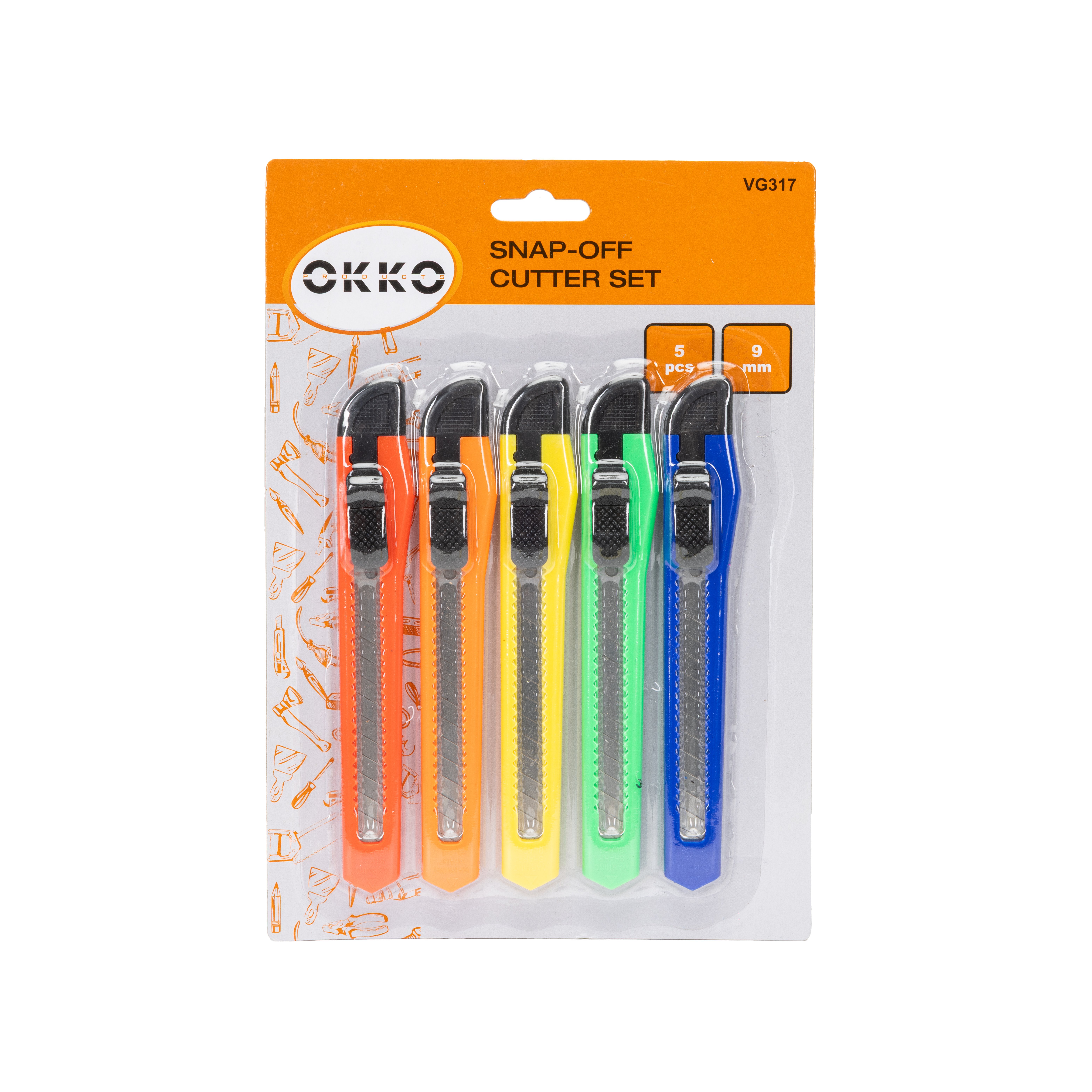 CONSTRUCTION KNIVES OKKO VG317 9MM 5PCS