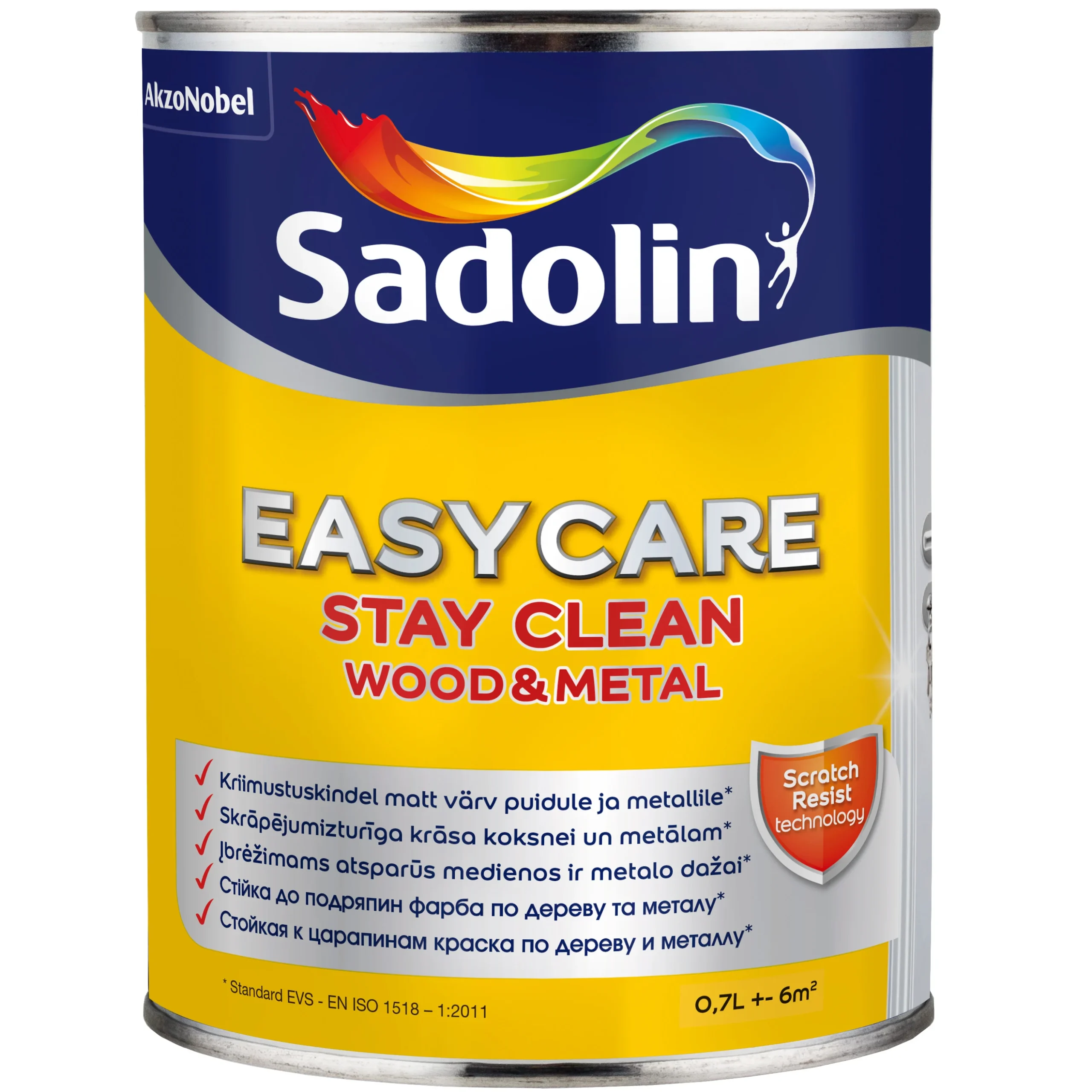 КРАСКА EASYCARE WOOD AND METAL BC 0.65L