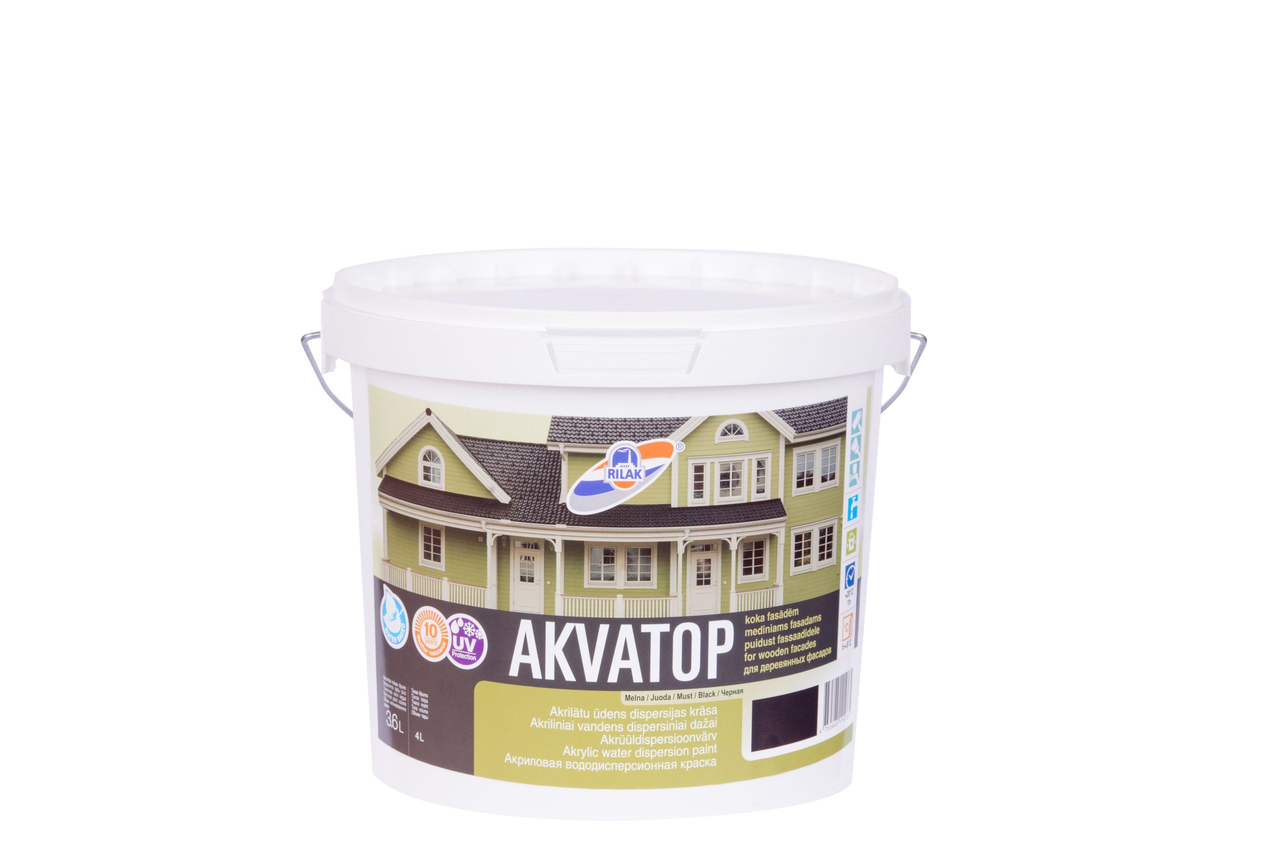KRĀSA AKVATOP TUMŠI PELĒKA 3.6L