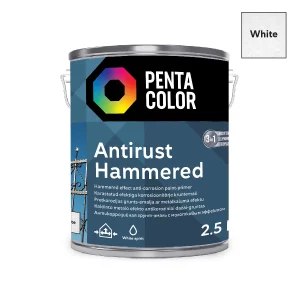 КРАСКА МЕТАЛЛ. ПОВЕРХ. PENTACOLOR БЕЛАЯ 2,5Л