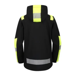 JACKET ASTRA SOFTSHELL BLACK/YELLOW 2XL