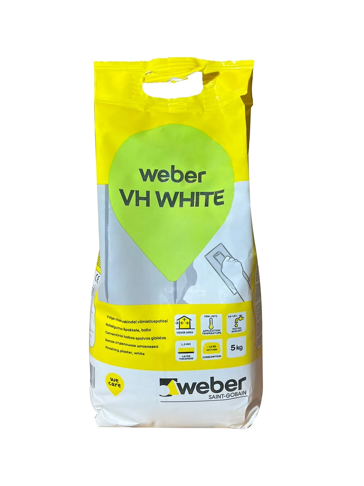 ŠPAKTELE NOB.CEM.BĀZ.WEBER VH BALTS 5KG