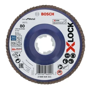 DISC PETAL 125MM 80 BOSCH X-LOCK