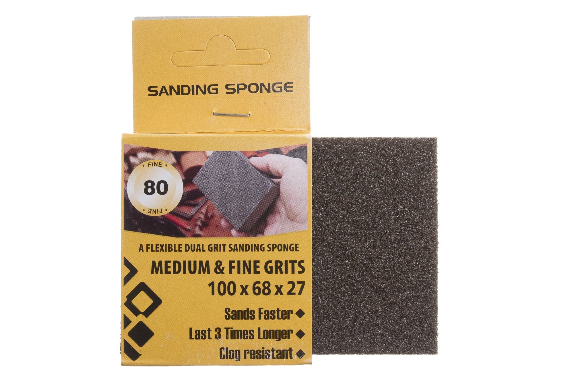 SPONGE GRINDING 100X68X27 NR80 4-SIDED.