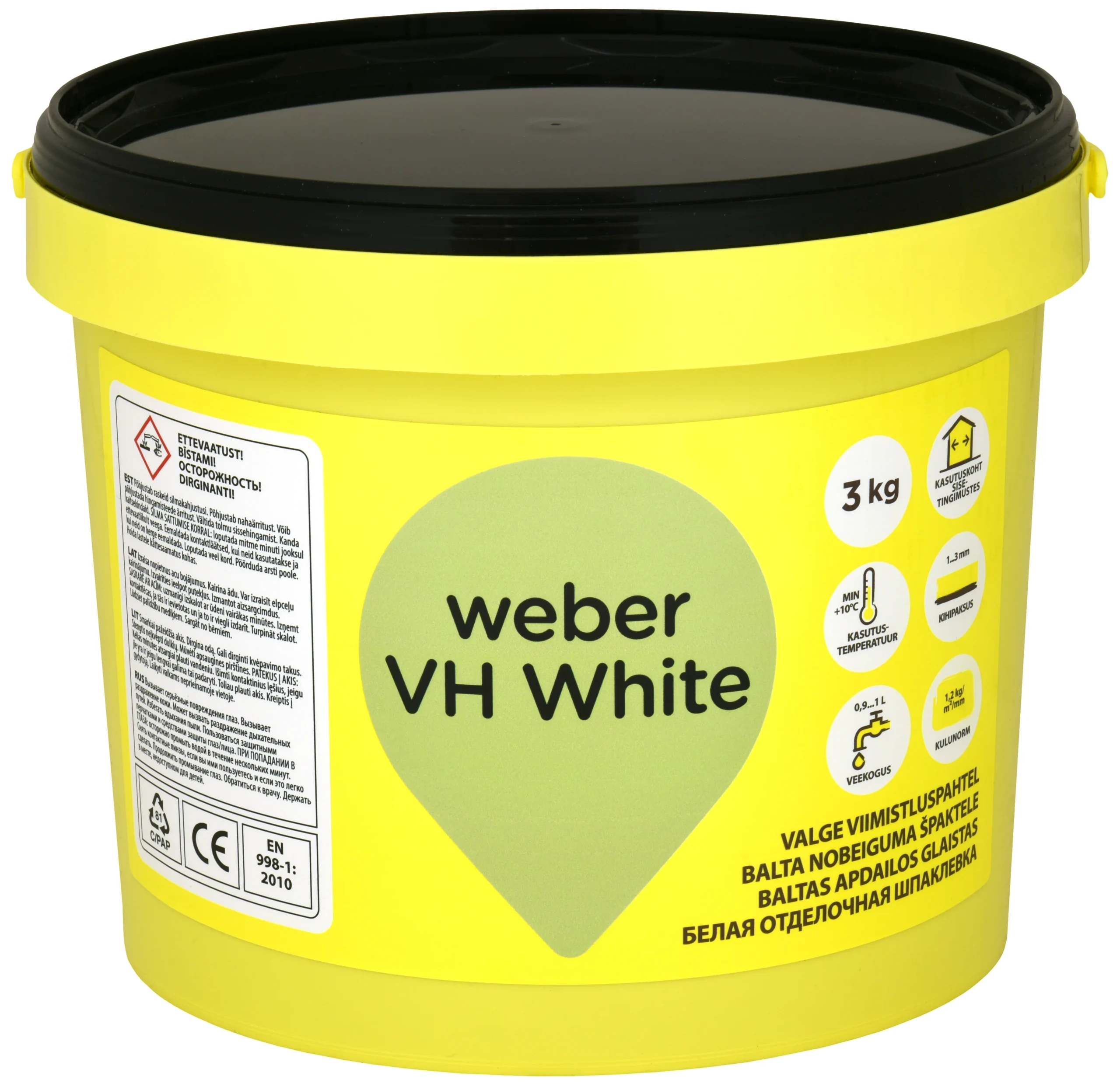 ŠPAKTELE WEBER VH BALTA 3KG