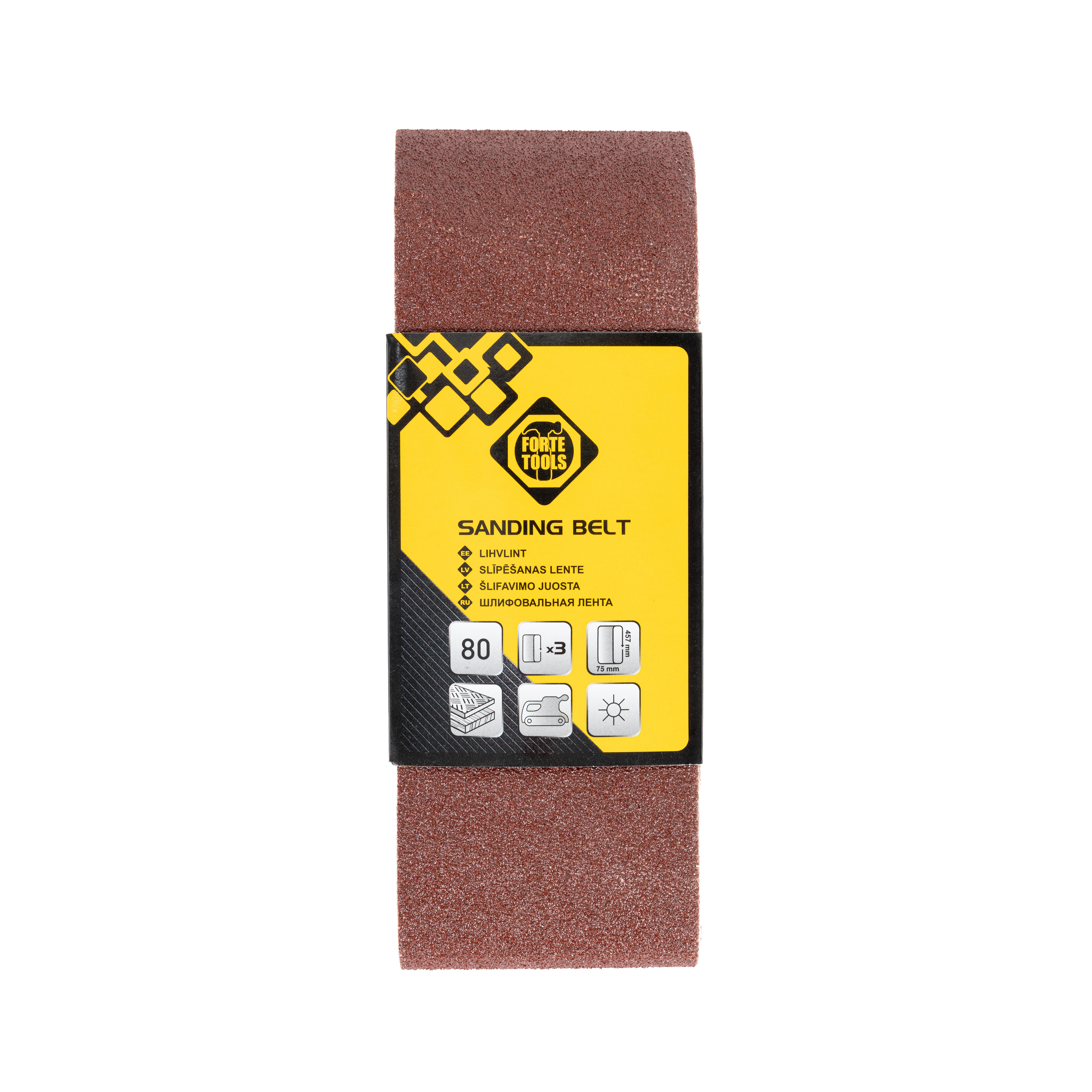 GRINDING BELT 75X457 NR80 3PCS