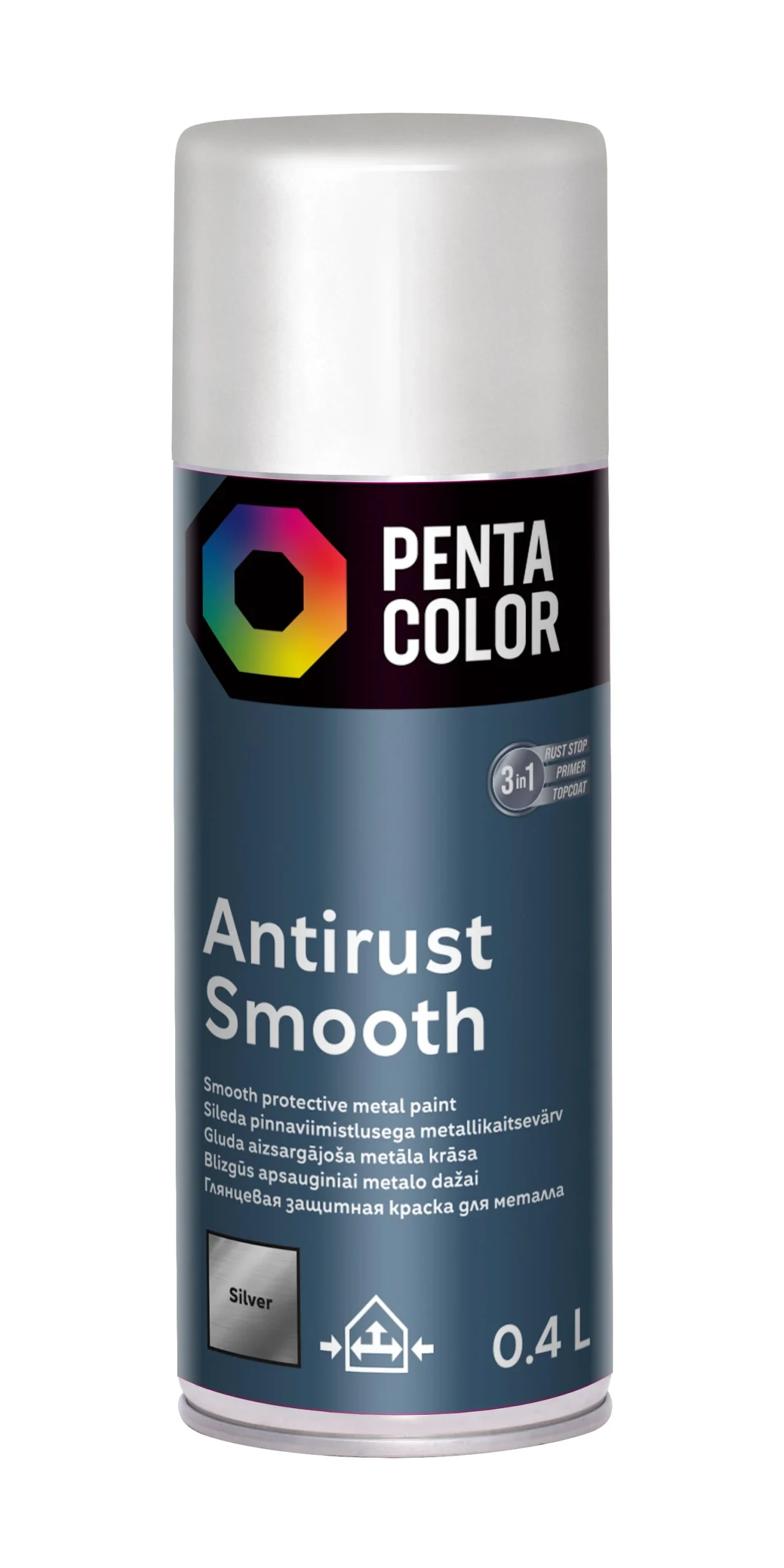 KRĀSA AER. ANTIRUST SMOOTH SUDRABA 400ML