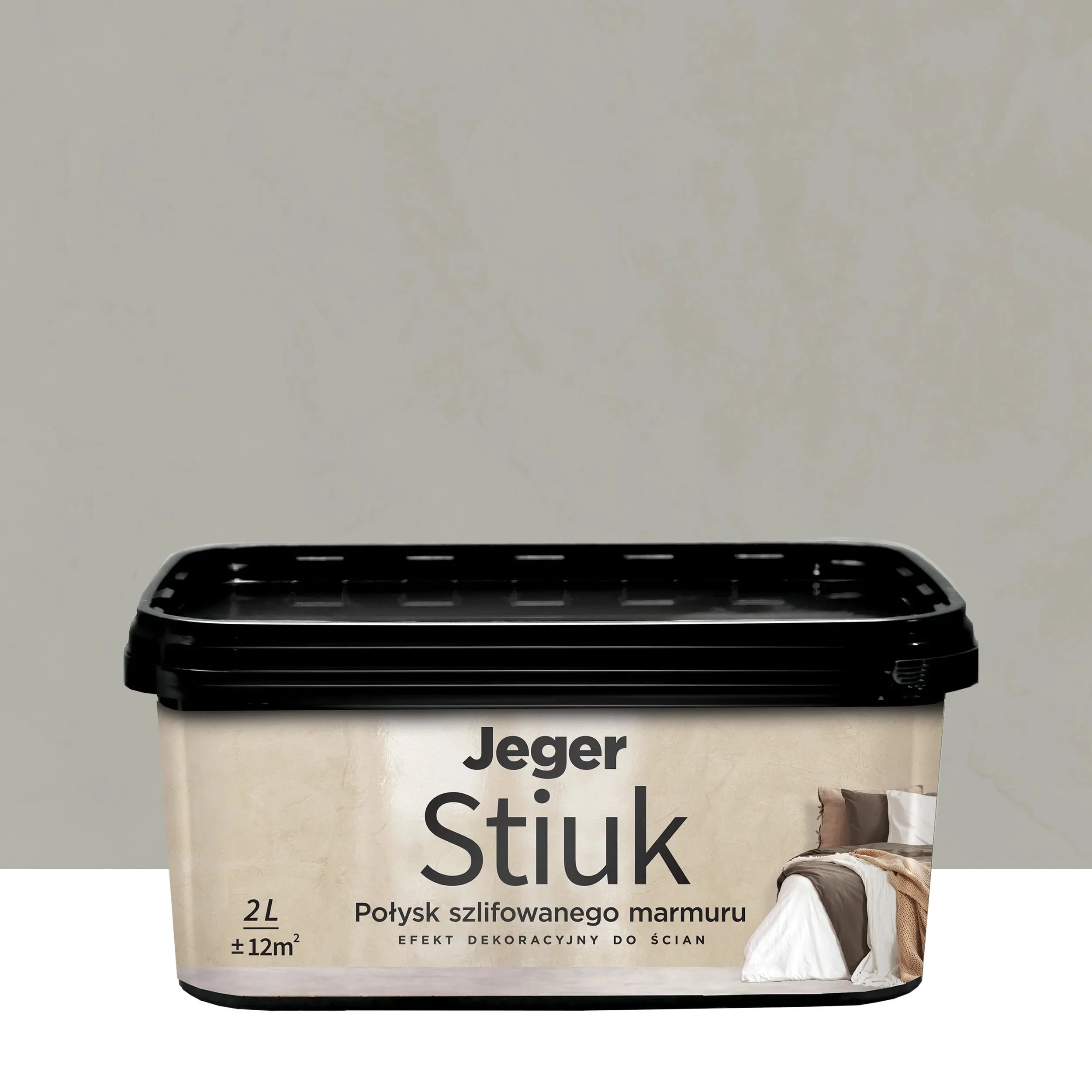 APMETUMS DEKOR JEGER STIUK GRAY 2L