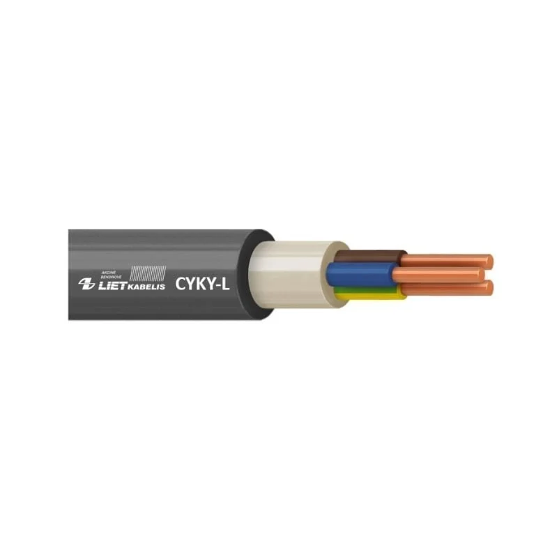 CABLE CYKY-L 5X6 BLACK (100)