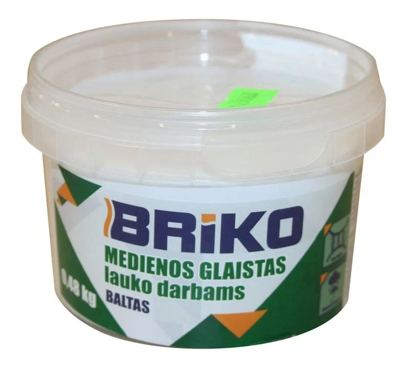 ШПАКЛЕВКА BRIKO ДЛЯ ДЕРЕВА БЕЛАЯ 0.48КГ