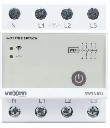 SLĒDZIS SW3N63T WIFI TUYA 3NO 63A 230V