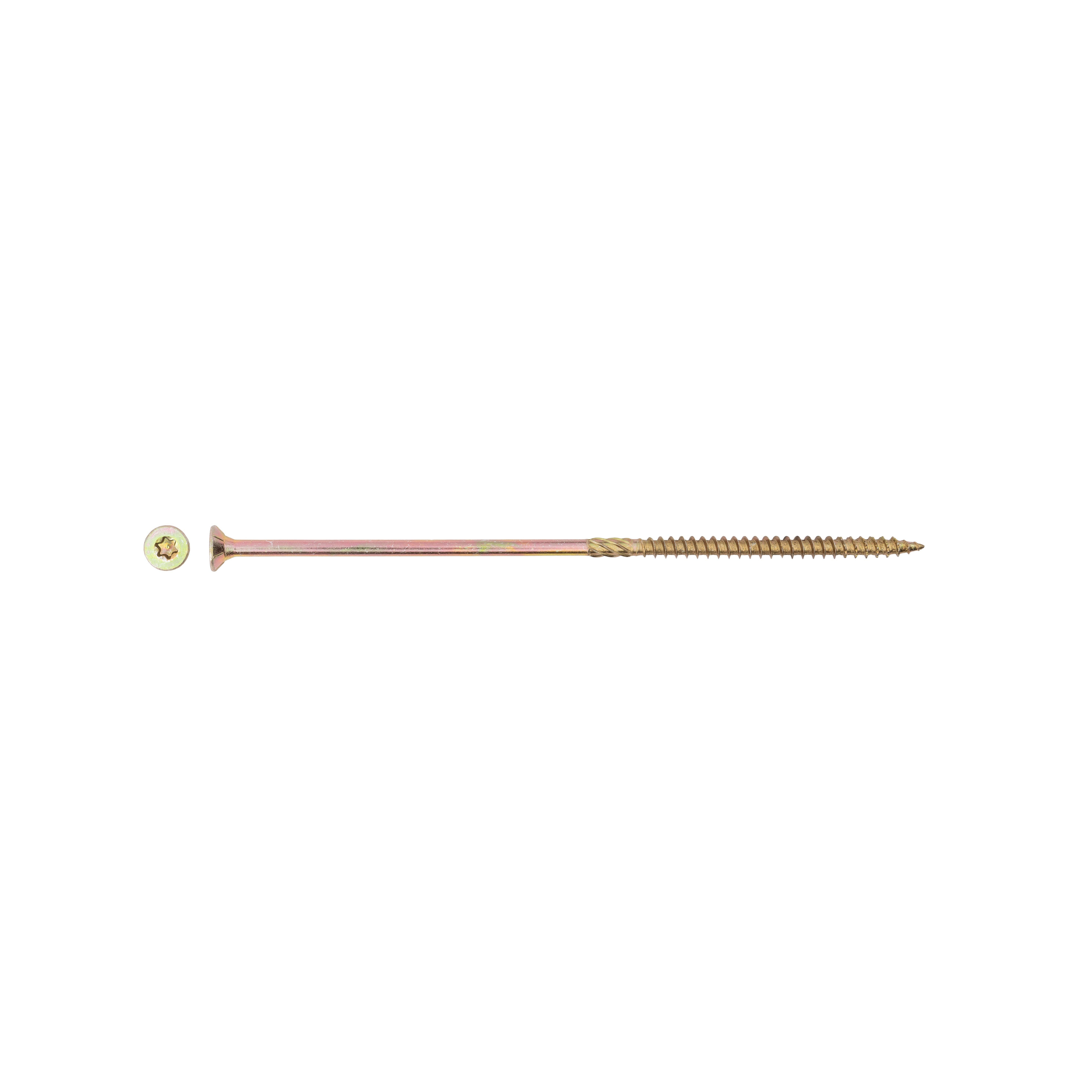 WOOD SCREW SCR T30 6.0X180/72 YELL ZN4