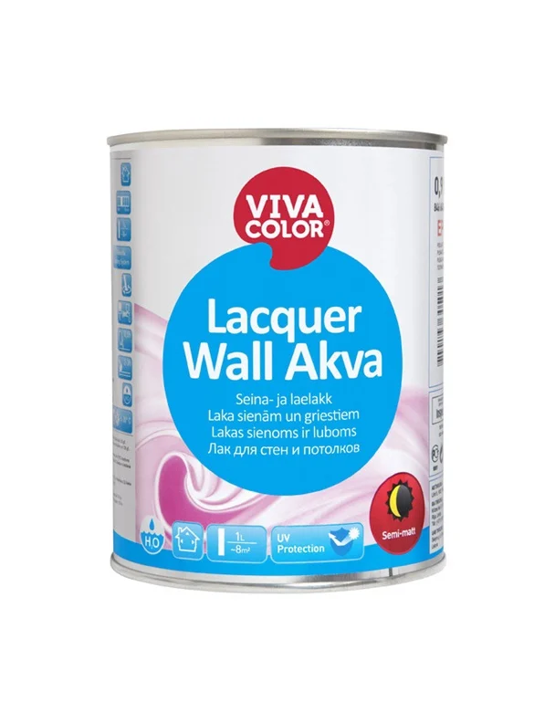 VARNISH FOR INTERIOR P/MAT.WALL AKVA EP 0.9L