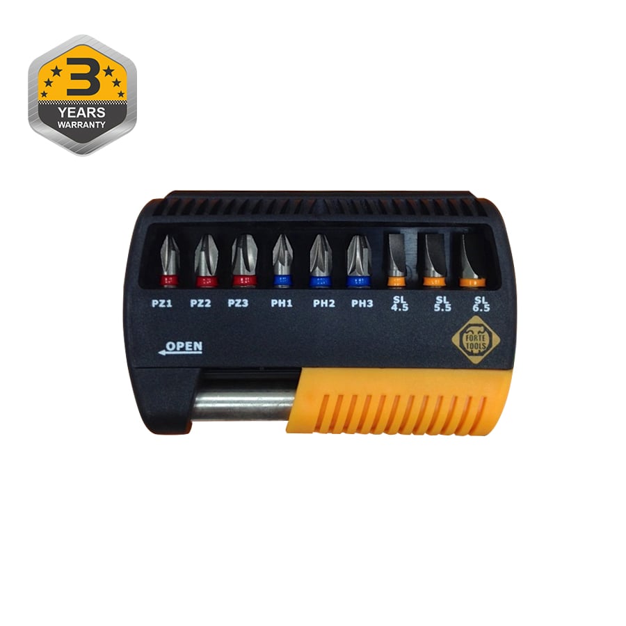 SCREWDRIVER TIP SET 10GB FORTE