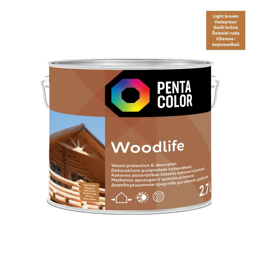 IMPREGNANT WOODLIFE СВЕТЛЫЙ КОРИЧНЕВЫЙ 2,7