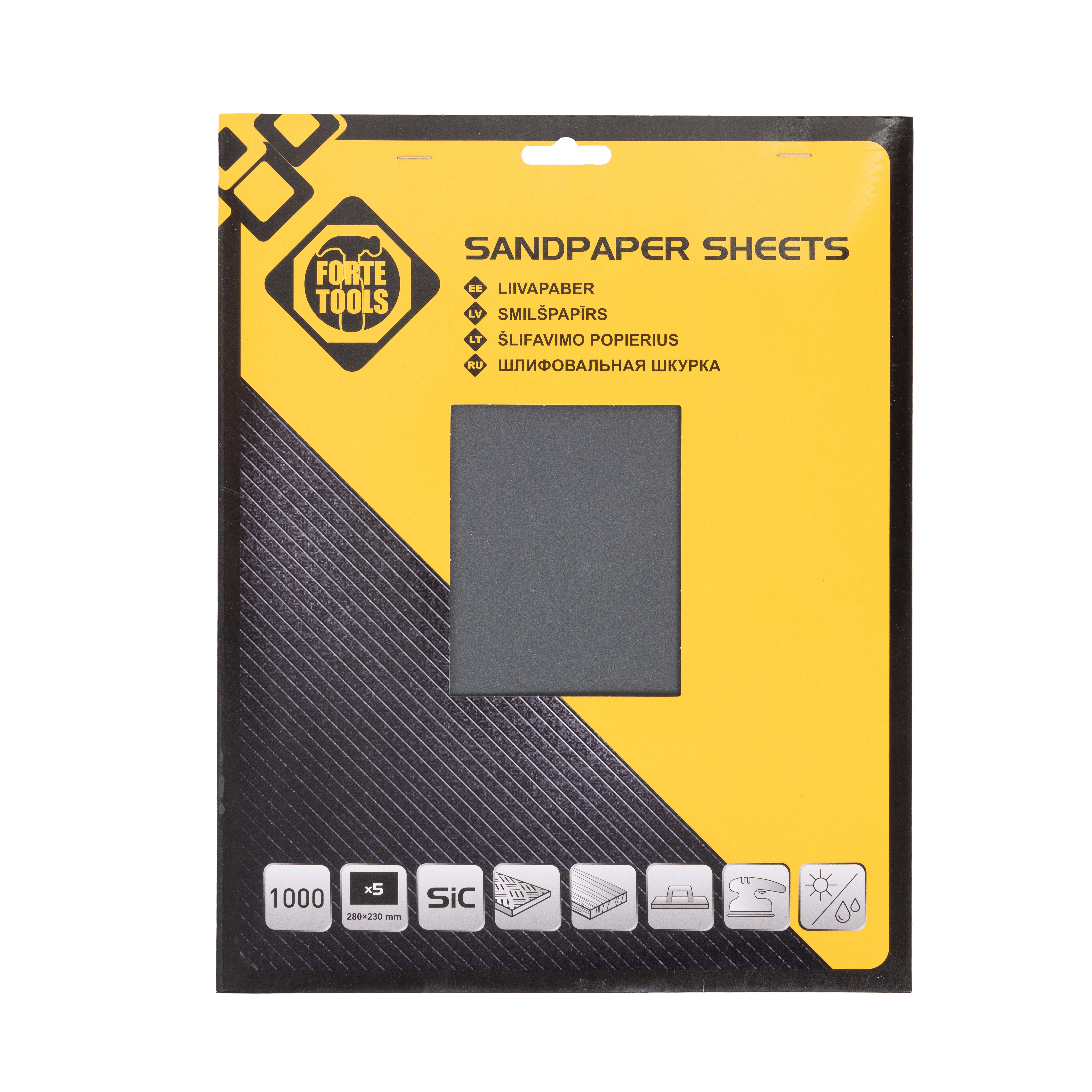 SANDPAPER FOR METAL NR800 230X280 5PCS