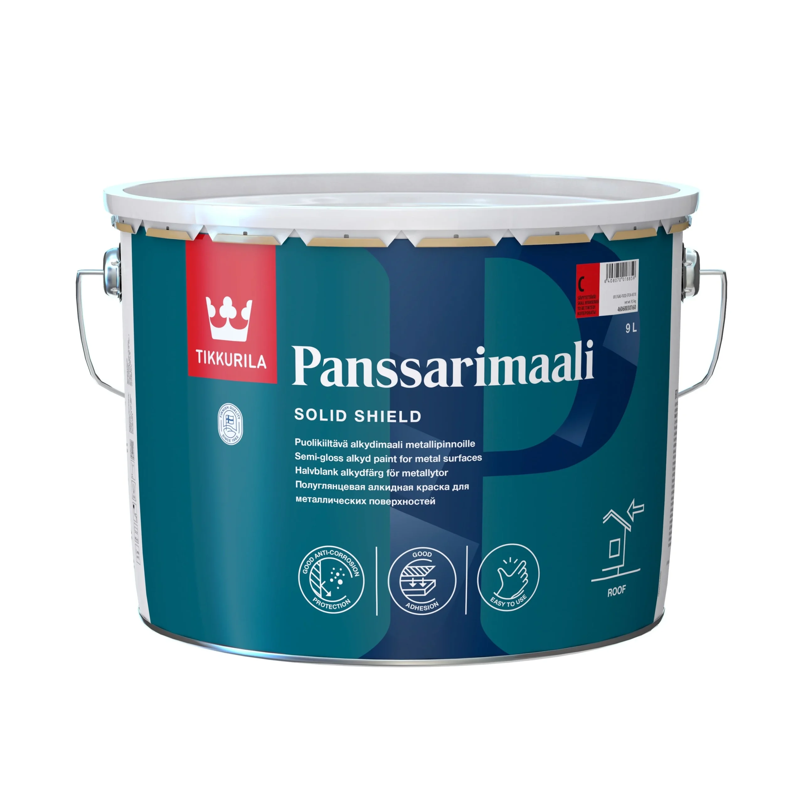 ЦВЕТ ДЛЯ КРЫШ PANSSARIMAALI 9,0L A-БЕЛЫЙ