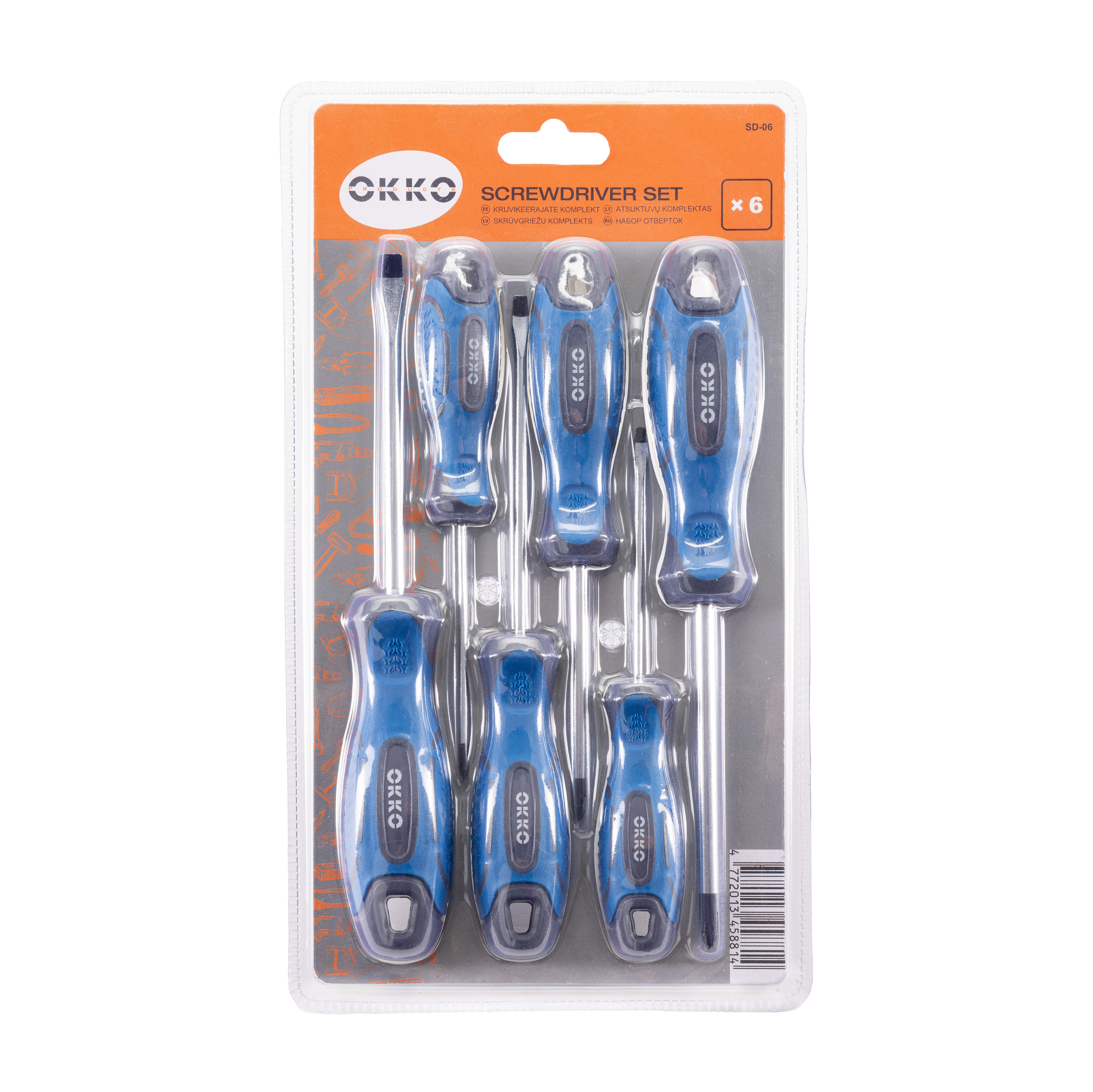 SET OF SCREWDRIVERS OKKO 6PCS