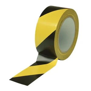 WARNING TAPE 5CM 33M LIP.BLACK.DZ.