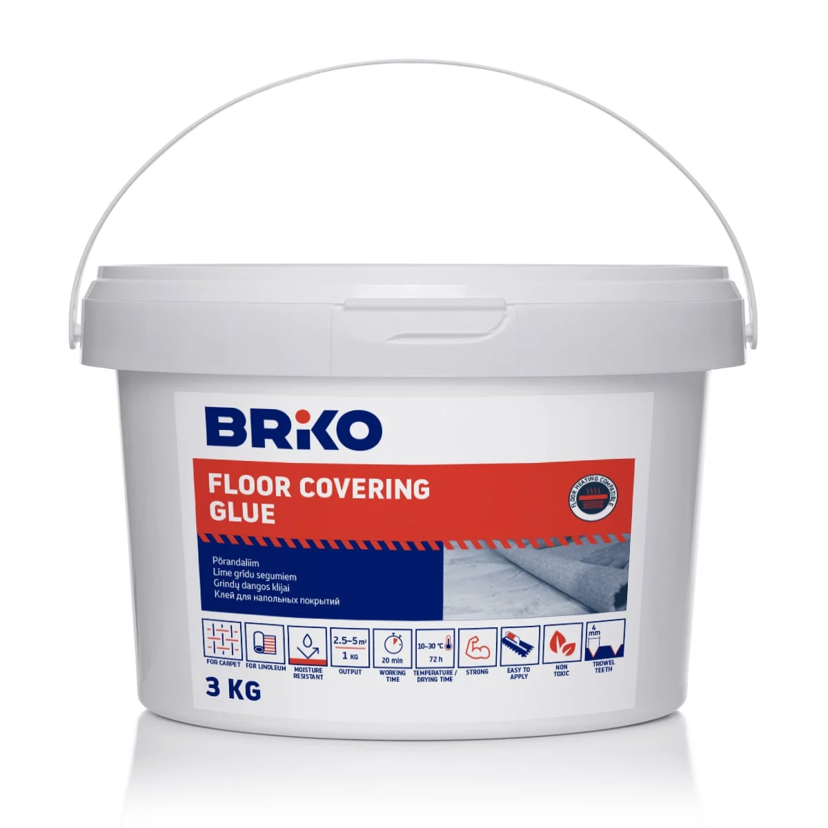 BRIKO FLOORING ADHESIVE 3KG