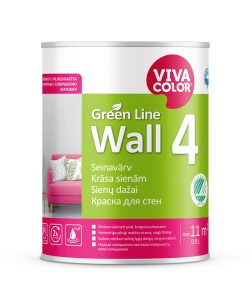 ЦВЕТ ЗЕЛЕНАЯ ЛИНИЯ WALL 4 A 0,9л