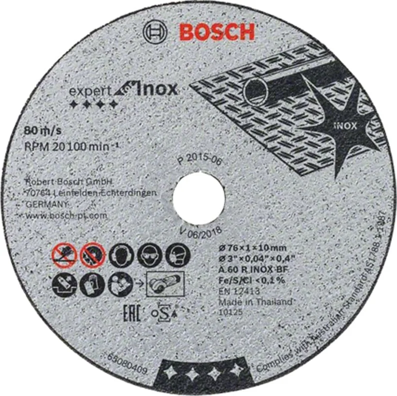 DISCS FOR CUTTING METAL D76X10X1 5PCS.