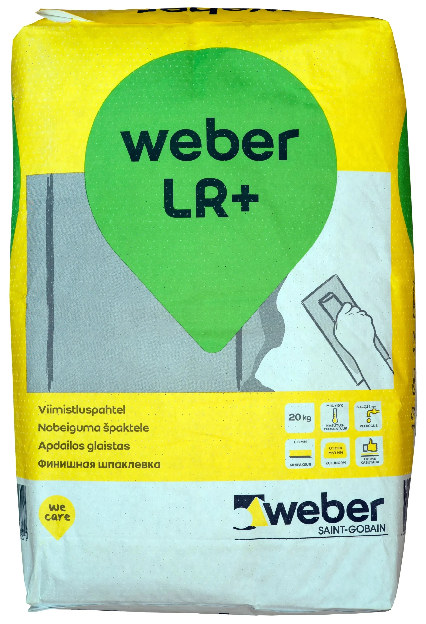 ŠPAKTELE NOBEIGUMA WEBER BALTA LR+ 20KG
