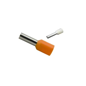 WIRE END E0508 WHITE/ORANGE 50PCS