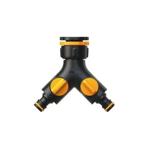 TAP CONNECTOR FOR 2 HOSES FISKARS