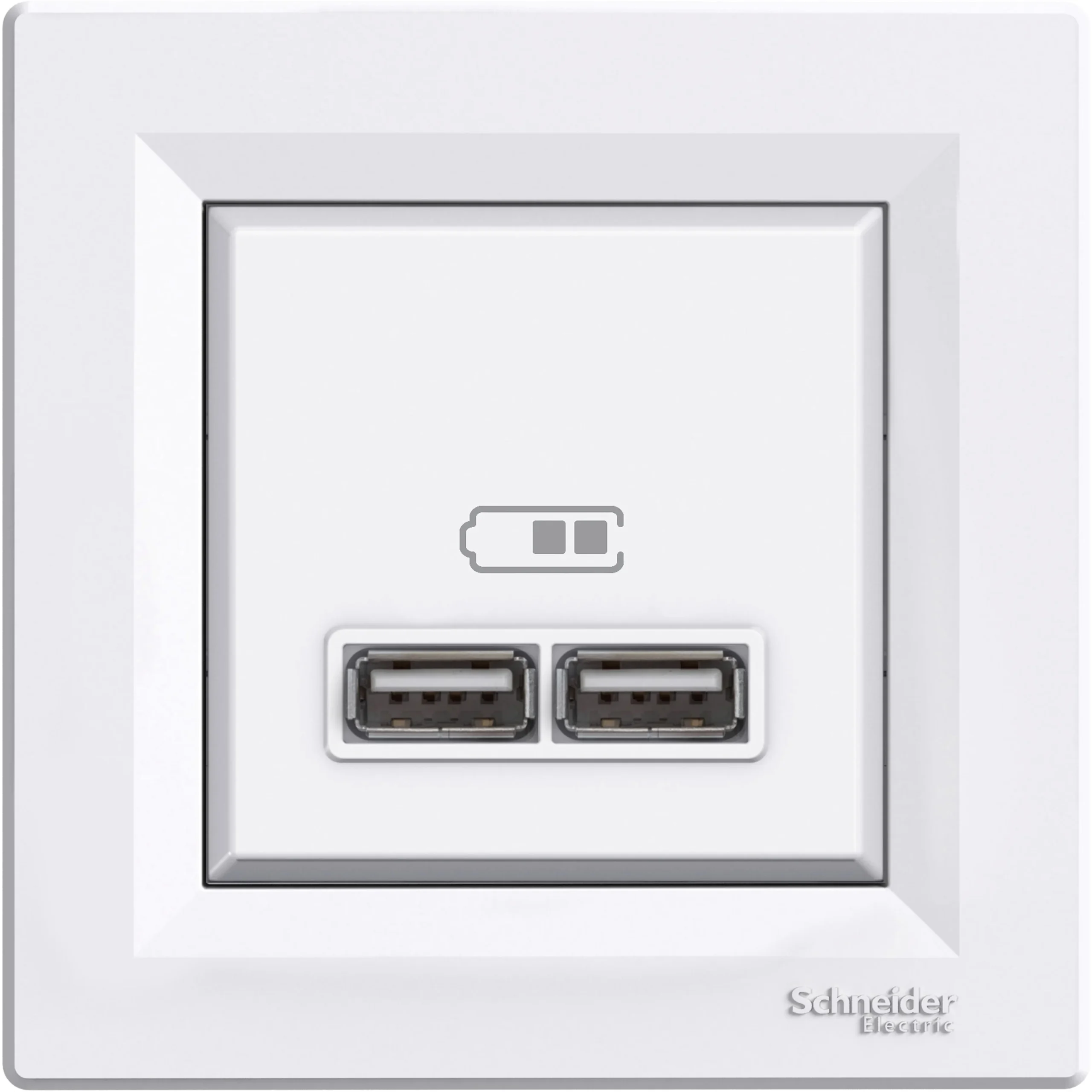 USB SOCKET ASFORA 2.1A WHITE