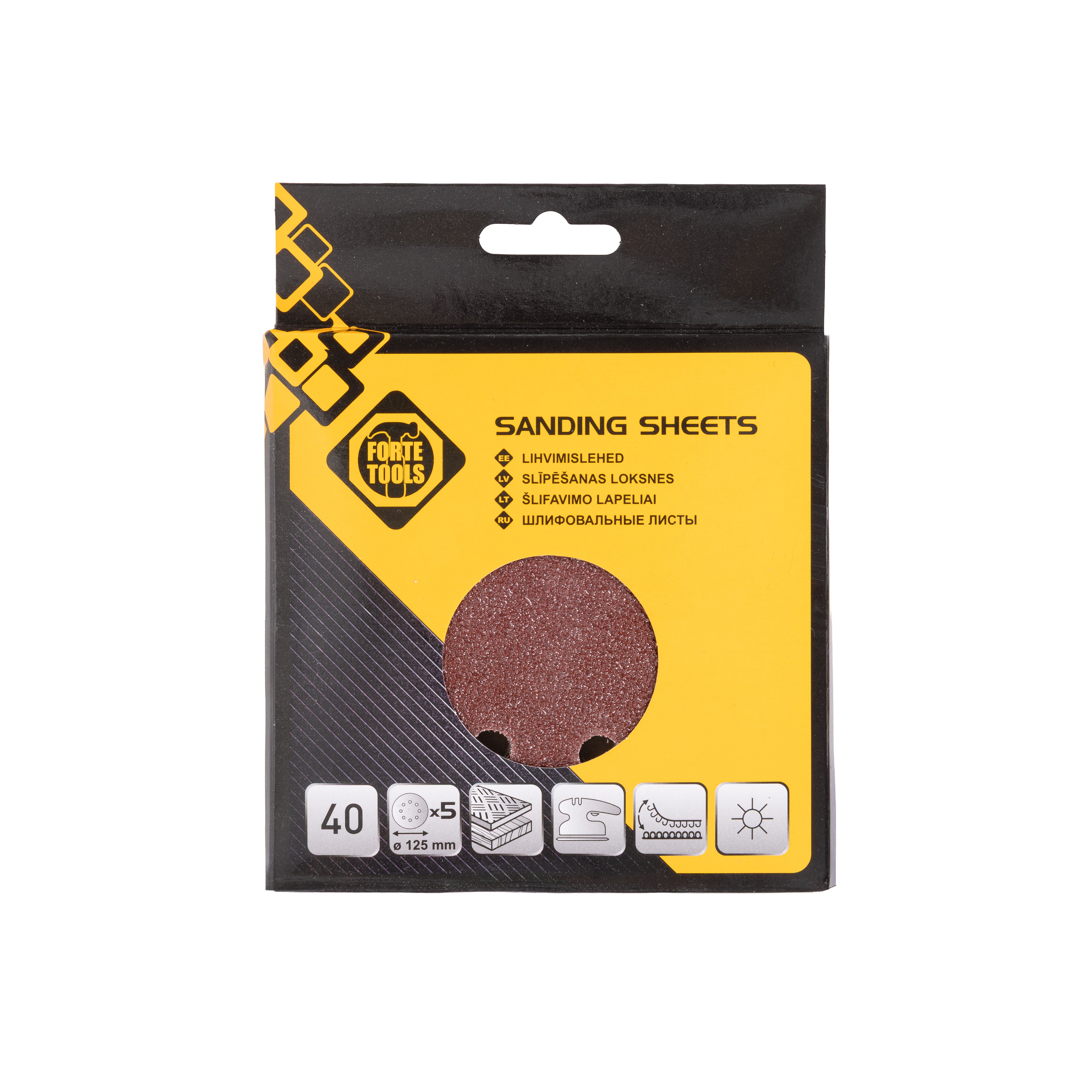 DISC SLIP. WITH 8 HOLES NR40 D125 5PCS